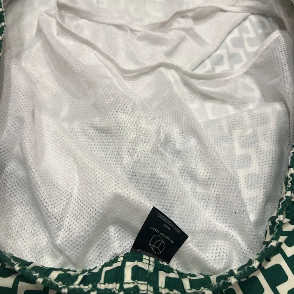 Original Use 7” Swim Trunks Geo Print Green Men’s XXL